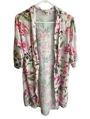 Mumu Floral Open Duster Size OS EUC #1301