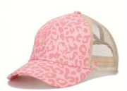 Pink Leopard print Pony Tail Hat
