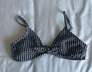 Target Black And White Stripe Bikini Top