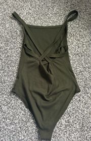 Green Tank Bodysuit 