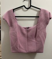 Revolve J.O.A Lavender Crop Top