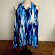 Sami & Jo cold sleeve blue-white tunic Sz.…