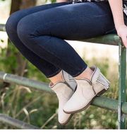 Fringe booties