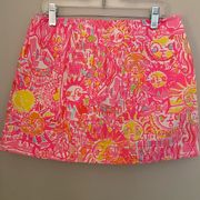 Lilly Pulitzer  mini skirt with shorts underneath size 2