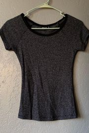 Heathered Black Blouse