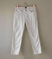 Eileen fisher organic cotton white jeans 8