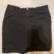 Lee Riders Black Midrise Skirt Skort Size 6 M