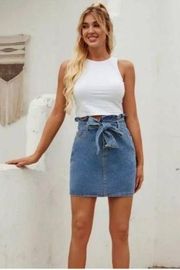 REFORMATION Sandia Denim Skirt NWT Sz 27