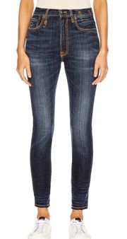 High Rise Skinny Jean In Howell Indigo Size 24