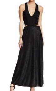 One X One Teaspoon Cut Out Python Snakeskin Maxi Dress