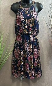 KUT from the kloth, tropical floral halter dress size 2