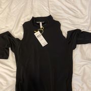 NWT high neck cold shoulder bodysuit