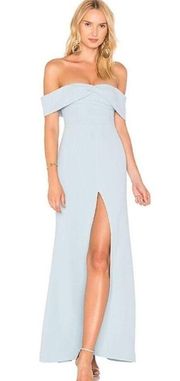 Lovers & Friends Danica silver blue maxi gown