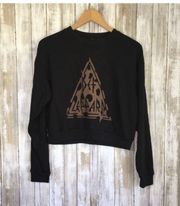 NWT  Crop Leopard Sweatshirt