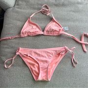 Peach Bikini Set Size Small