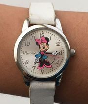 Classic Minnie Watch with White Strap