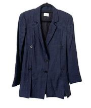 GREY JASON WU Oversized Checkered Blazer NWOT Sz 4