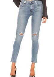Sophie Mid Rise Ankle Distressed Jeans in Coastal 25
