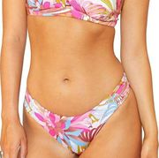 NWT!! Hurley Palm Paradise Reversible Moderate Bikini Bottom Size Medium