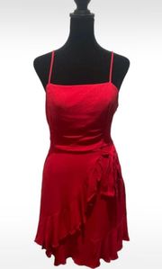 Red Spaghetti Strap Dress