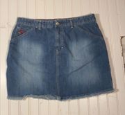 Tommy Hilfiger Frayed Jean Skirt