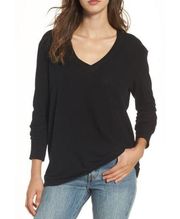 BP. Black V-Neck Pullover Soft XS NWT