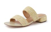 Niki Raffia Braided Straw Slip on Sandal