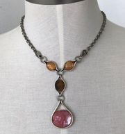 Lia‎ Sophia real stones necklace