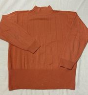 Dressbarn Orange Mock Neck Sweater