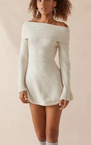 Off The Shoulder Sweater Dress