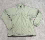 VTG women’s Patagonia windbreaker jacket light green pastel zip up mock neck