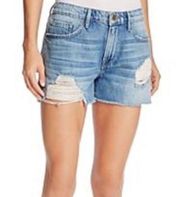 La Grand Garçon Distressed Jean Shorts