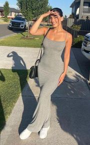 Gray Maxi Dress