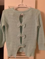 Lightweight Sparkly Mint Sweater by dELiA*s