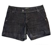 D Jeans New York Womens Denim Blue Jean Shorts Black Mid Rise Lightweight Sz 14