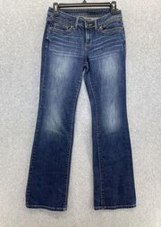 Simply Vera Wang Jeans Medium Wash Flared Leg Size 2 Blue