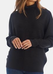 New Babysoft Balloon Sleeve Mock Neck Sweater