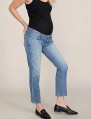 Current Elliott x Hatch Maternity Kick Flare Crop Jean Halley Maternity Size 27