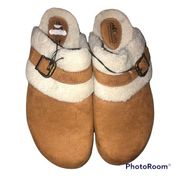 - New 11 Cliffs by White Mountain Clogs Faux Fur Shoes Women's Brown Suede…