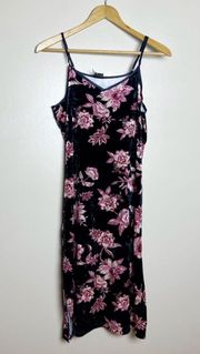 CLEARANCE! Navy  Velour Slipdress Size M Like New