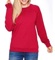 Time and Tru Red Crewneck Pullover Sweatshirt