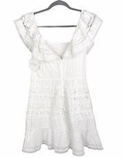 La Maison Talulah eyelet tiered ruffle dress