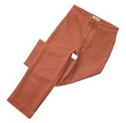 NWT Madewell Slim Emmett in Sweet Dahlia Garment Dyed Wide-Leg Crop Pants 28