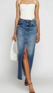 Tazz Maxi Denim Jean Skirt Size 28 in Hemlock