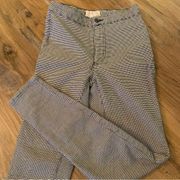 We the Free People Houndstooth Plaid Skinny Ankle Pant Womens Size 25