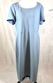 light blue midi dress size 18