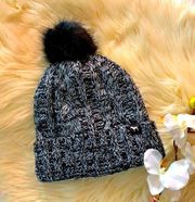 Victoria Secret Fleece Lined Winter Pom Pom Hat