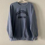 Comfort Colors  Blue Volleyball Crewneck Sweatshirt