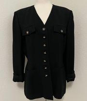 Military Style Blazer Sz L