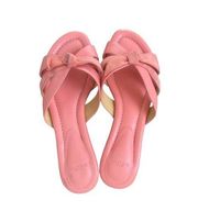 NWT Alexandre Birman Salmon Pink Suelita Flat Sandal Size 9.5